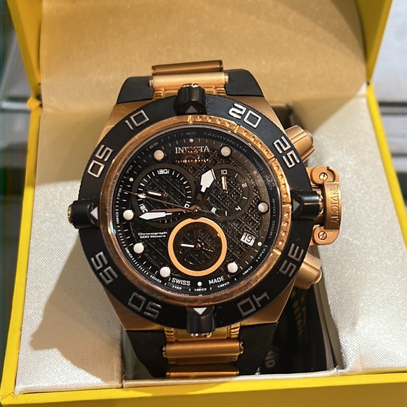 Invicta 50mm Subaqua Noma IV Swiss Made Quartz Chronograph Rubber